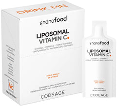 Codeage Liposomal Vitamin C Liquid pouch ready for daily use on the go.