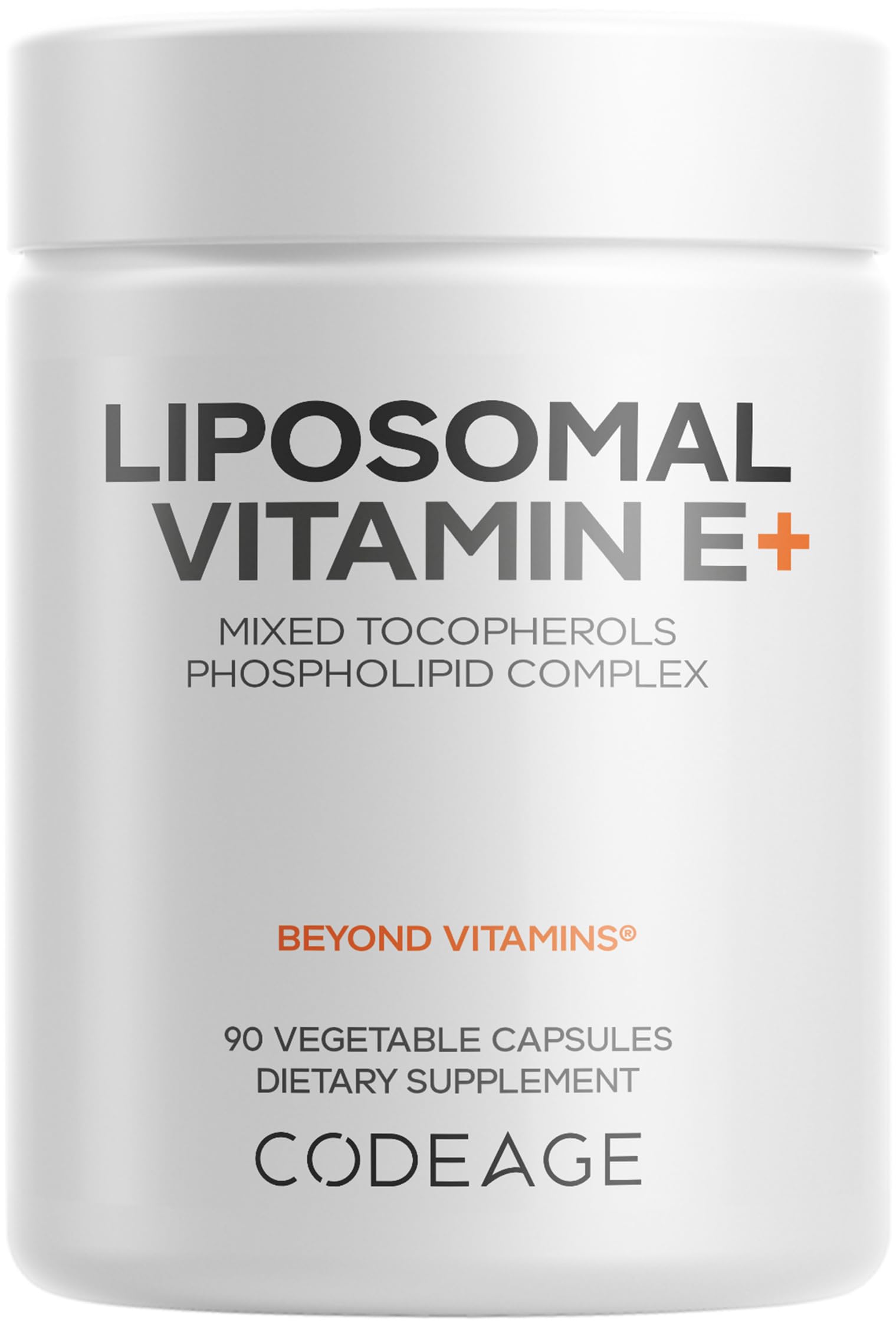Codeage Liposomal Vitamin E bottle front view for daily wellness support