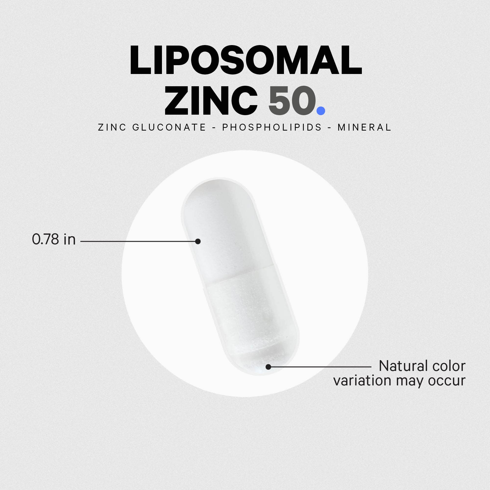 Codeage Liposomal Zinc daily pill demonstrates convenient one-per-day dose.