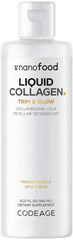 Codeage Liquid Collagen Vanilla Bottle showing liposomal delivery and vanilla flavor