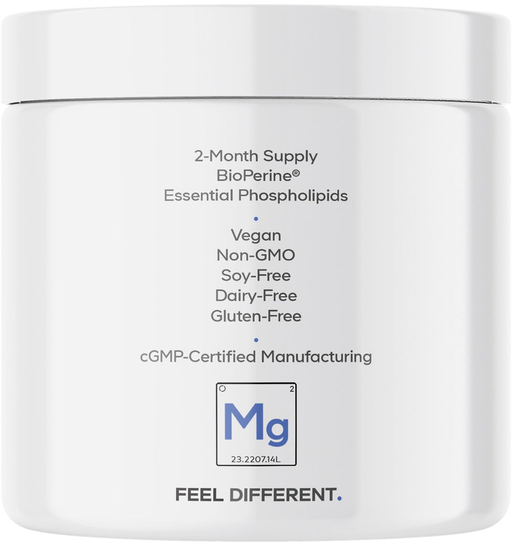 Codeage magnesium glycinate bottle design with clear labeling