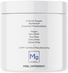Codeage magnesium glycinate bottle design with clear labeling