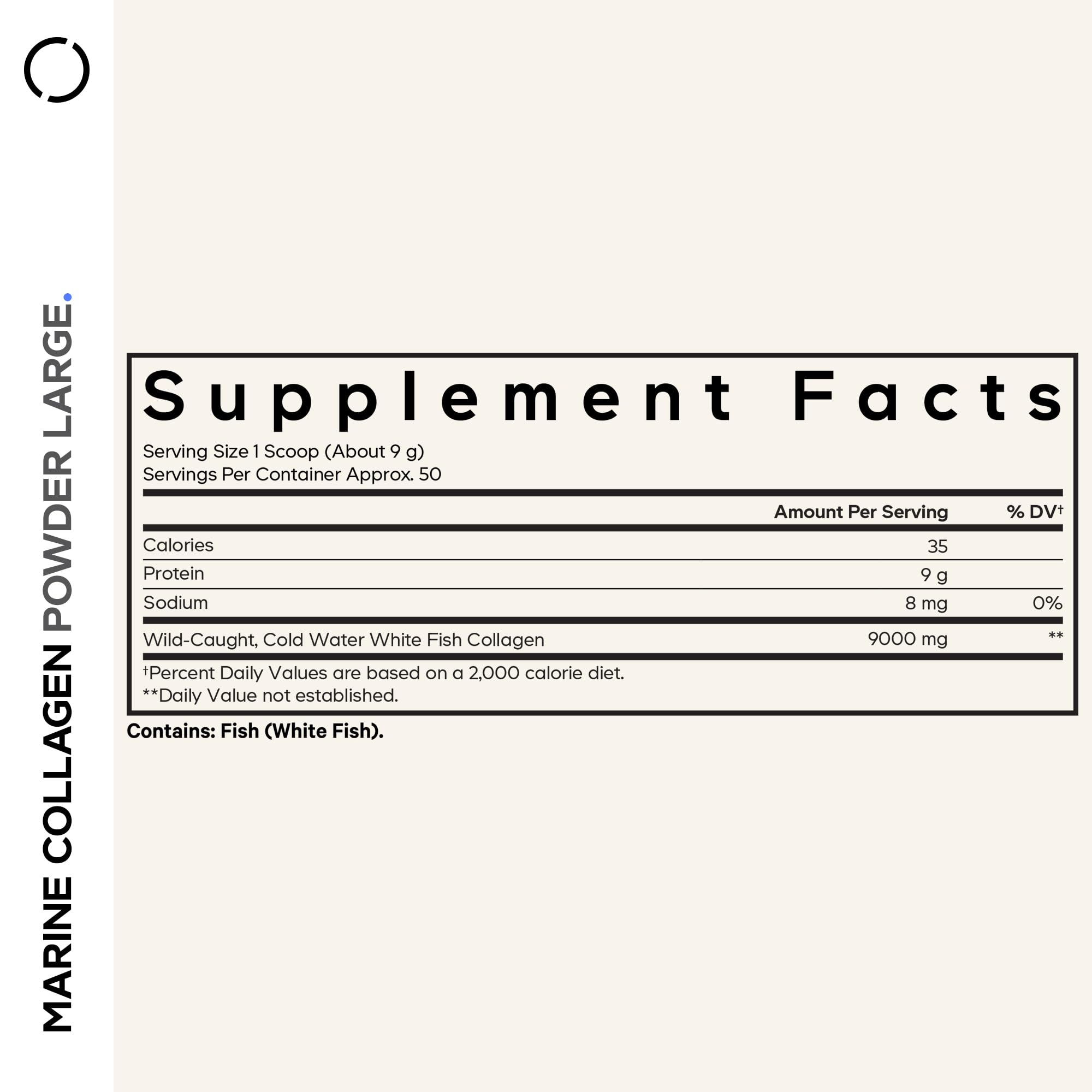 Codeage Marine Collagen Powder scoop measuring serving for easy daily consumption.