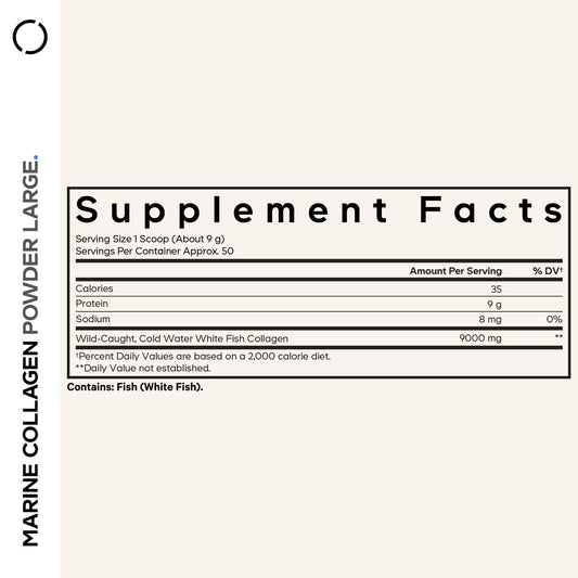 Codeage Marine Collagen Powder scoop measuring serving for easy daily consumption.