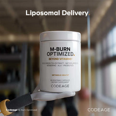 US-made Codeage M-Burn facility image underscoring cGMP quality.