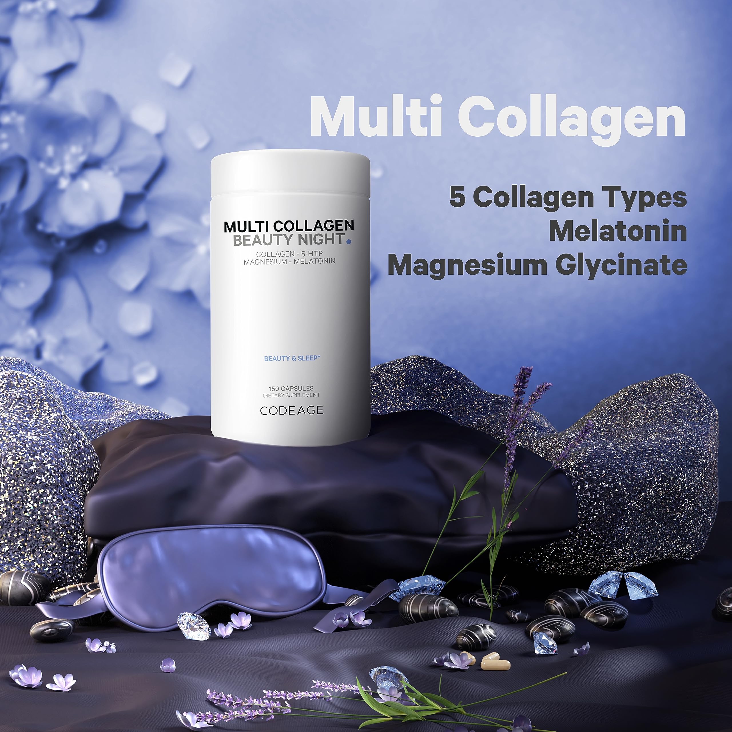 Codeage label highlights 6 mg melatonin per serving for sleep support