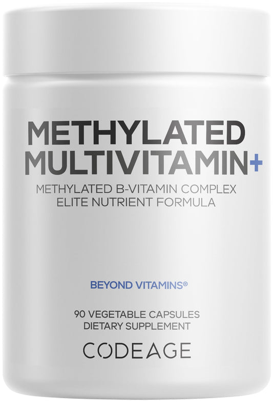 Codeage Methylated Multivitamin bottle front for daily wellness support