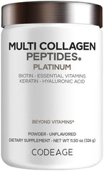 Codeage Multi Collagen bottle on a clean surface for daily wellness support.