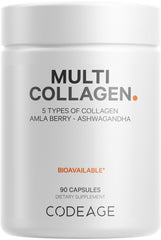 Codeage Multi Collagen capsules close-up for daily wellness support