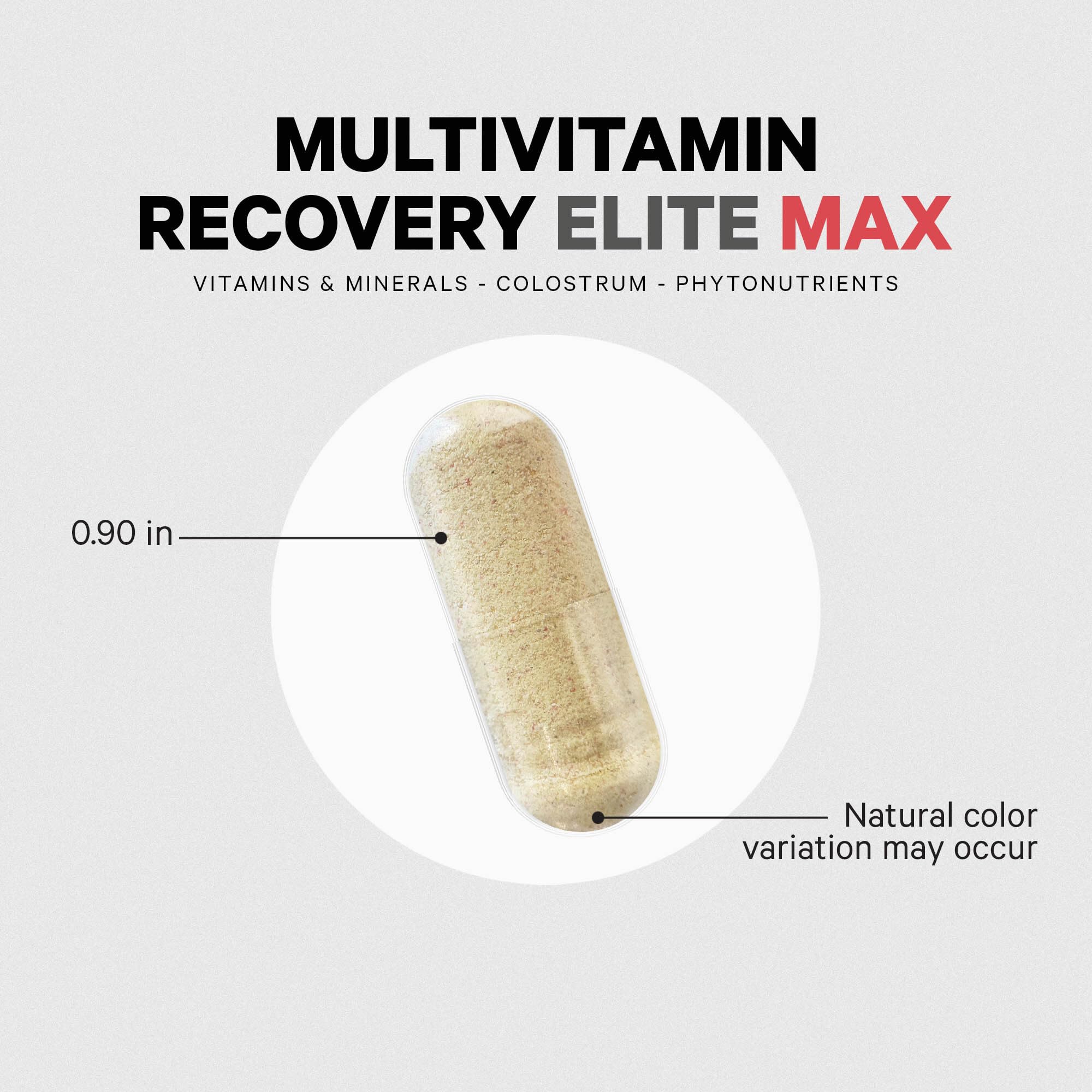Codeage Multivitamin Recovery Elite Max tablets arranged for balanced micronutrients.