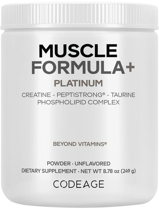 Codeage Muscle Formula+ Platinum bottle with liposomal delivery for enhanced absorption