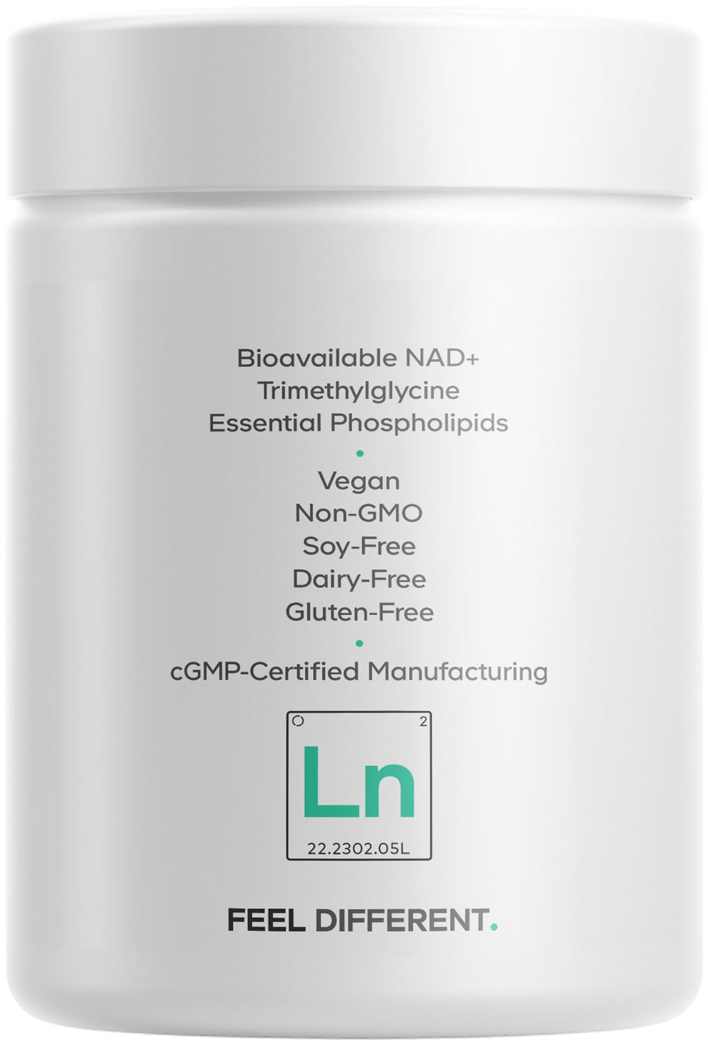 Codeage NAD+ bottle on a clean shelf lifestyle shot