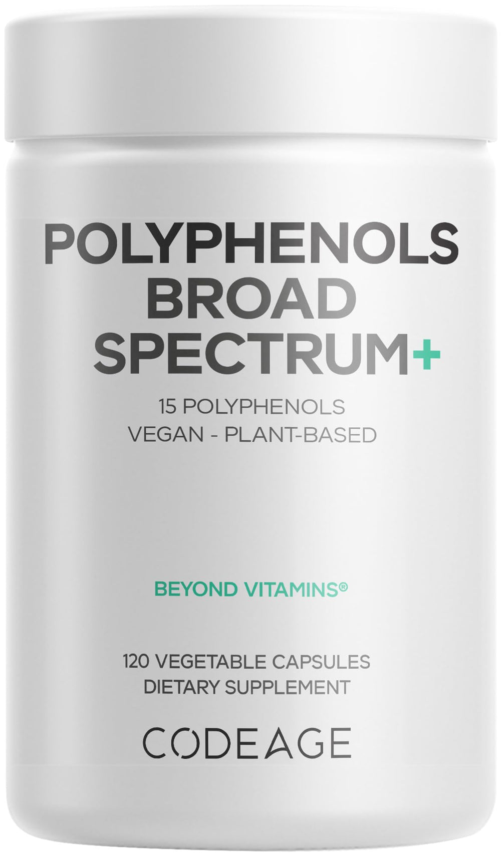 Codeage Polyphenols Berry Blend capsules offer daily antioxidant support.