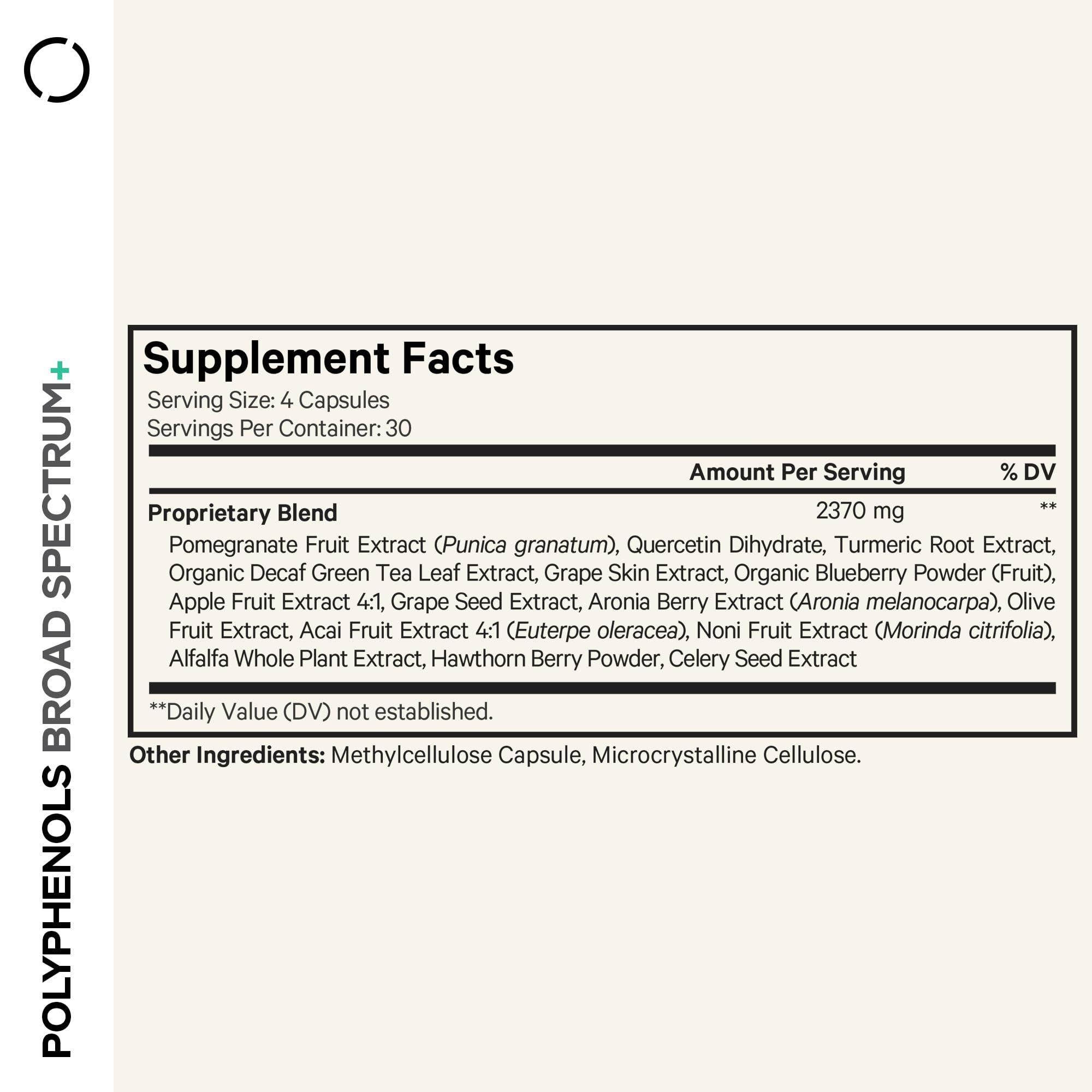 Codeage Polyphenols Green Tea Extract capsules provide a decaf polyphenol source.