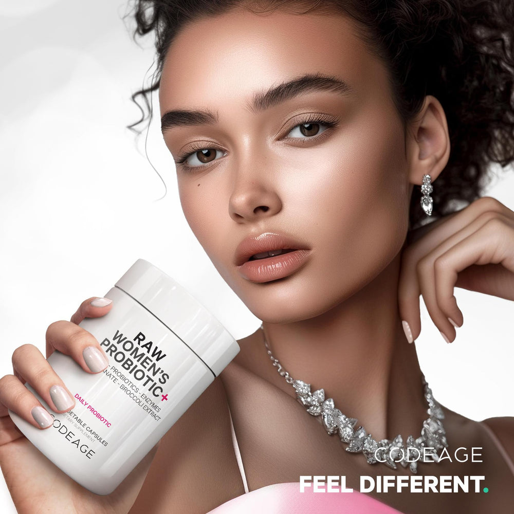 Codeage Raw Women's Probiotic+ manufactured in USA in a cGMP facility
