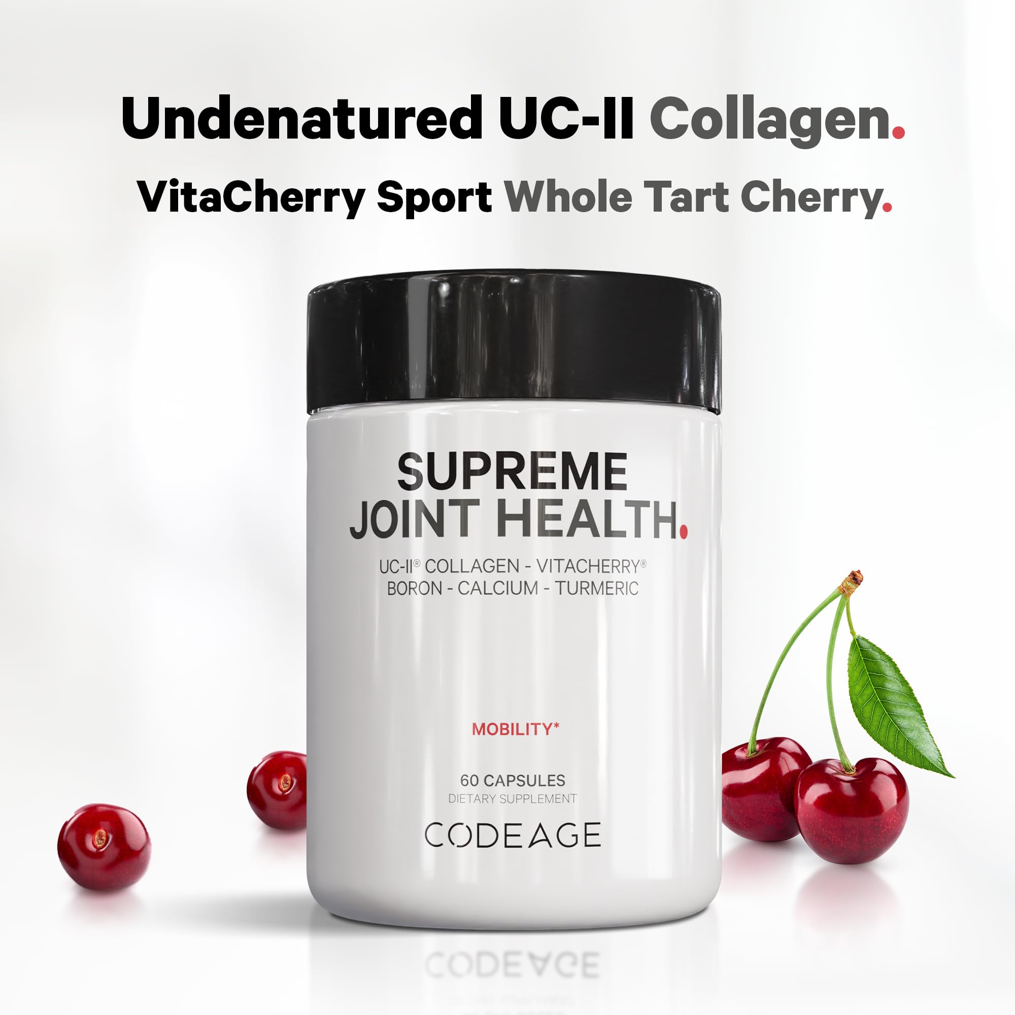 Codeage Supreme Joint Health UC-II per serving graphic explains collagen blend.