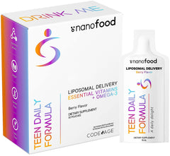 Codeage teen daily multivitamin pouch for on-the-go nutrition.