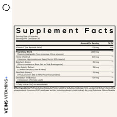 Codeage Veins Vitamins+ bottle displays Diosmin and Hesperidin ingredients.