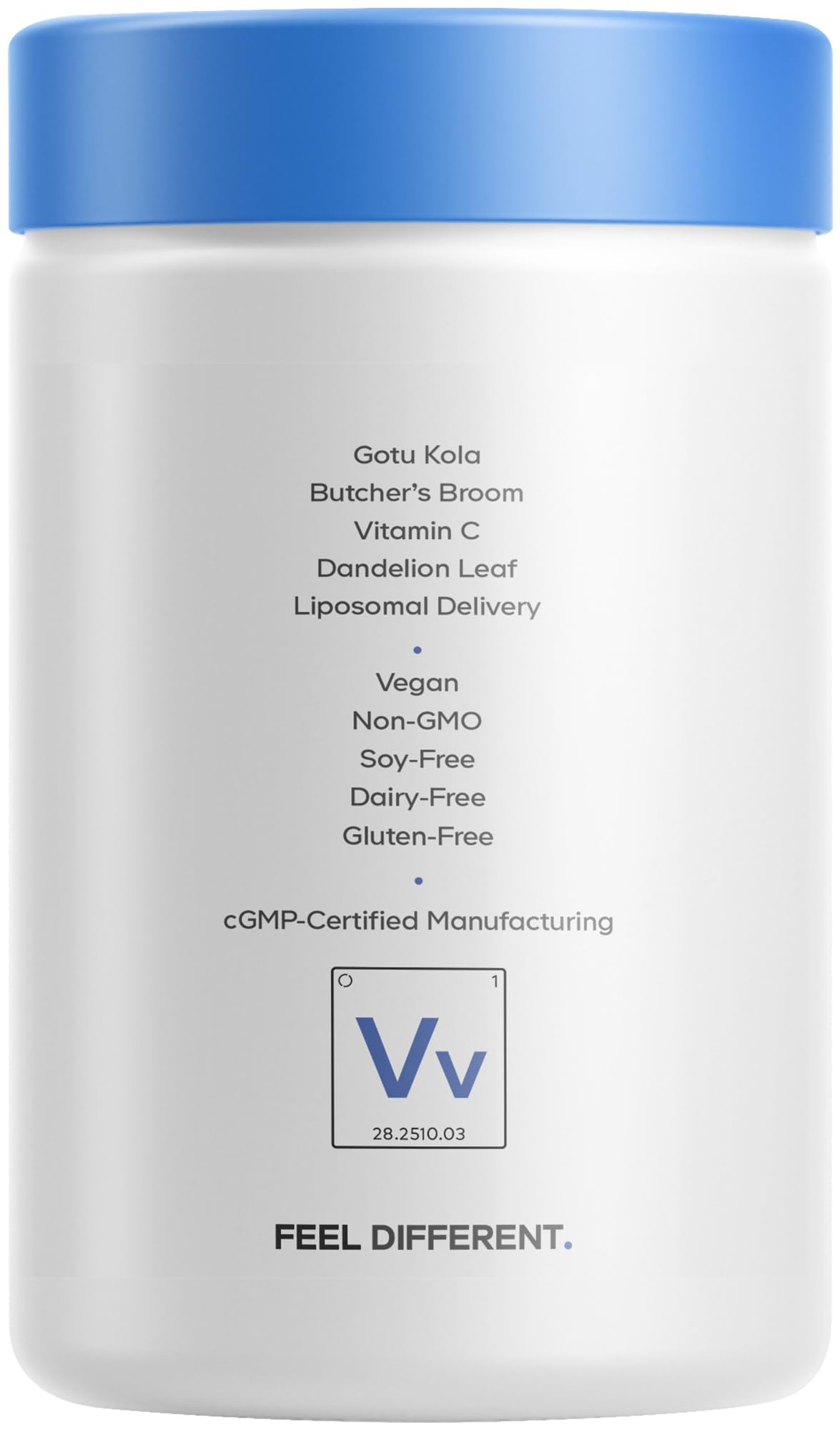 Codeage Veins Vitamins+ consumer reading bottle at home.