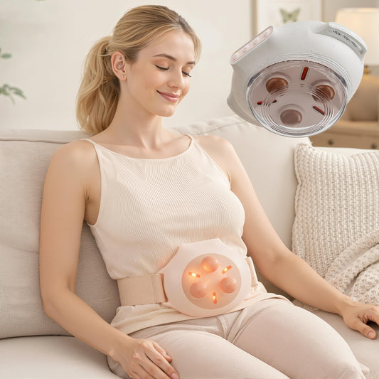 Cofamuthr abdominal massager with heat offers soothing abdominal comfort.