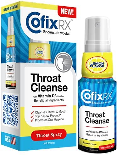CofixRX throat cleanse mist release demonstrates quick, gentle spray for immediate use.