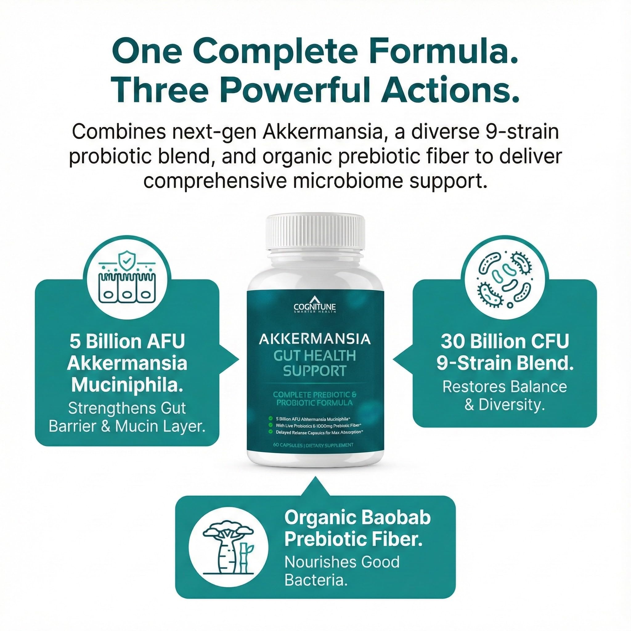 CogniTune label highlights vegan, gluten-free, non-GMO quality