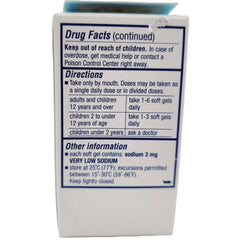 Colace Clear Docusate bottle cap close-up with 50 mg dosage information.