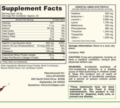 CollaFusions chocolate-blast shake shown as a tasty recovery drink.