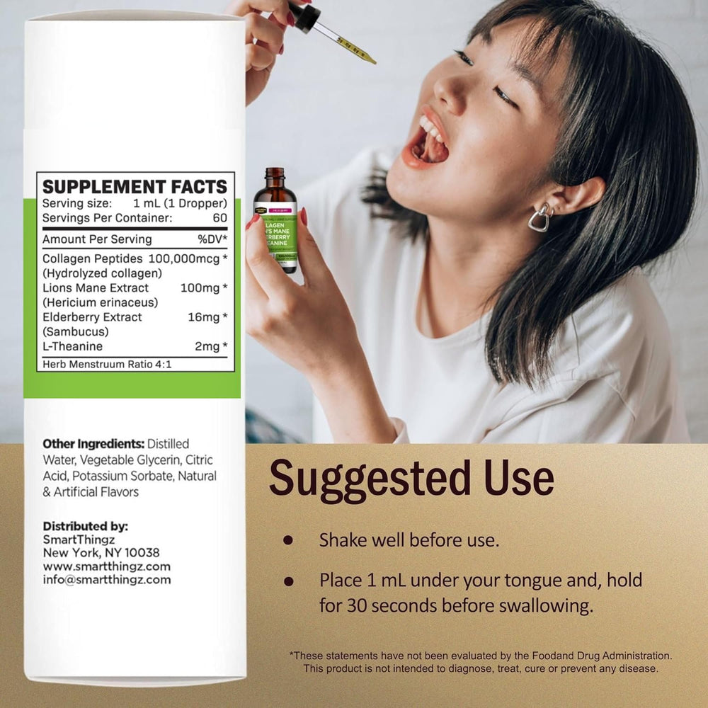 Collagen Mojo elderberry infusion suggests immune-friendly glow.