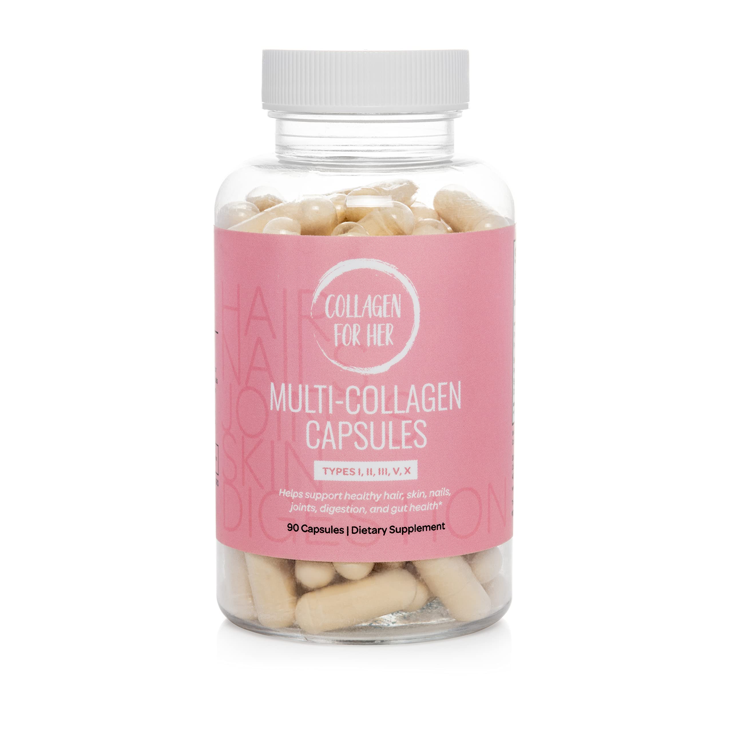 Collagen For Her multi-capsules bottle for daily hair, skin, and nails support