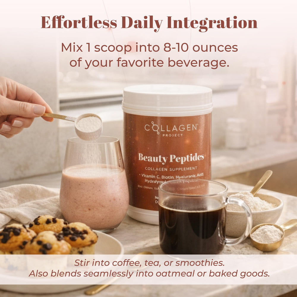 Collagen Project biotin and keratin promote stronger nails and healthier hair