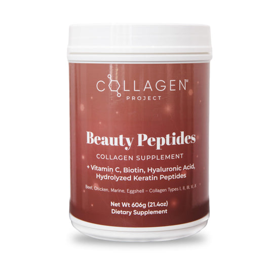 Collagen Project luxury six-in-one powder supports radiant skin and daily vitality