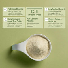 CollaVita collagen peptides powder measuring scoop, convenient for precise daily servings.