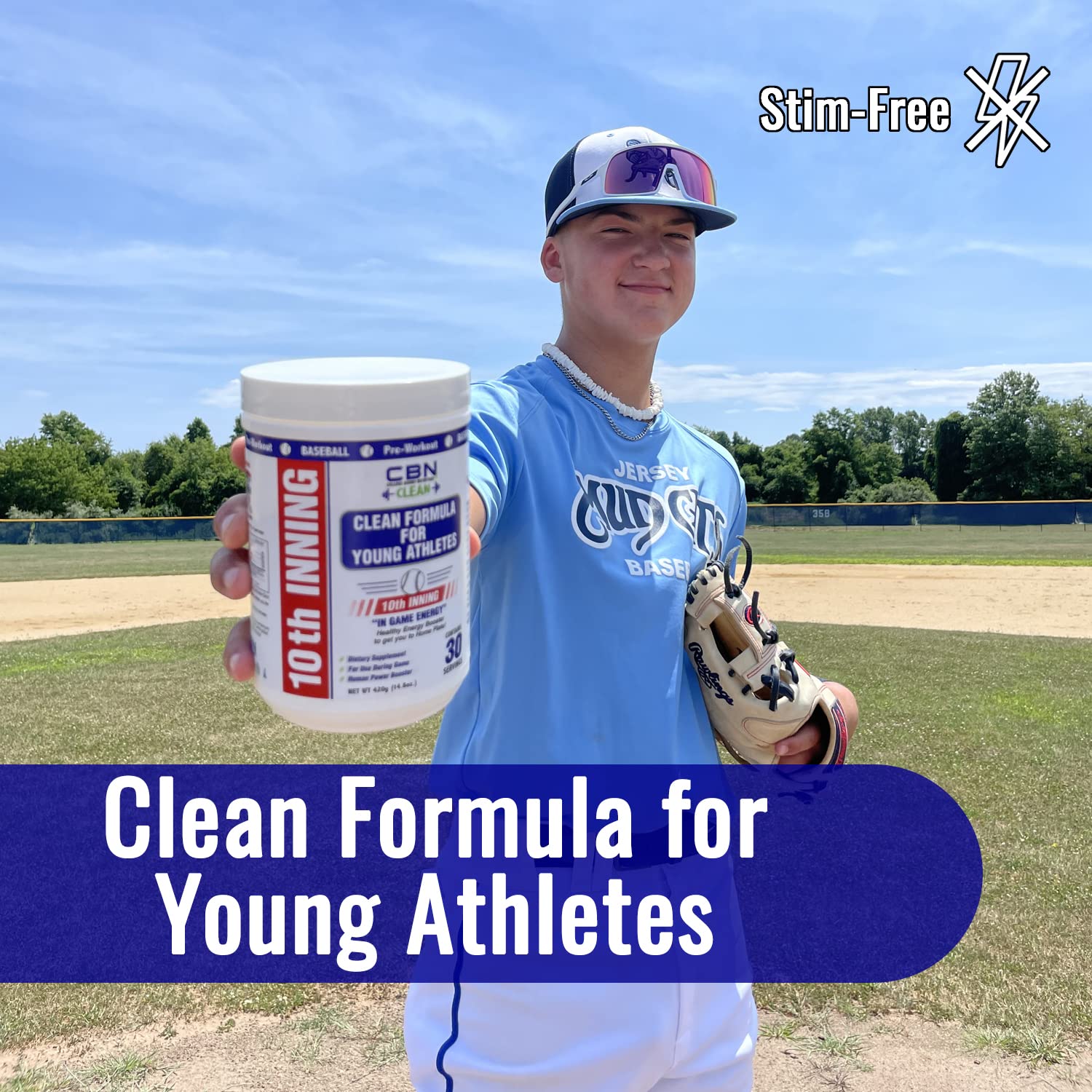 College Bound Nutrition 10th Inning powder being mixed to boost practice endurance