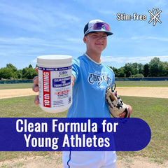 College Bound Nutrition 10th Inning powder being mixed to boost practice endurance