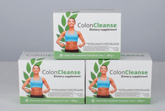 Colon Cleanse Program 3 Day glass with prepared drink showing user-friendly format