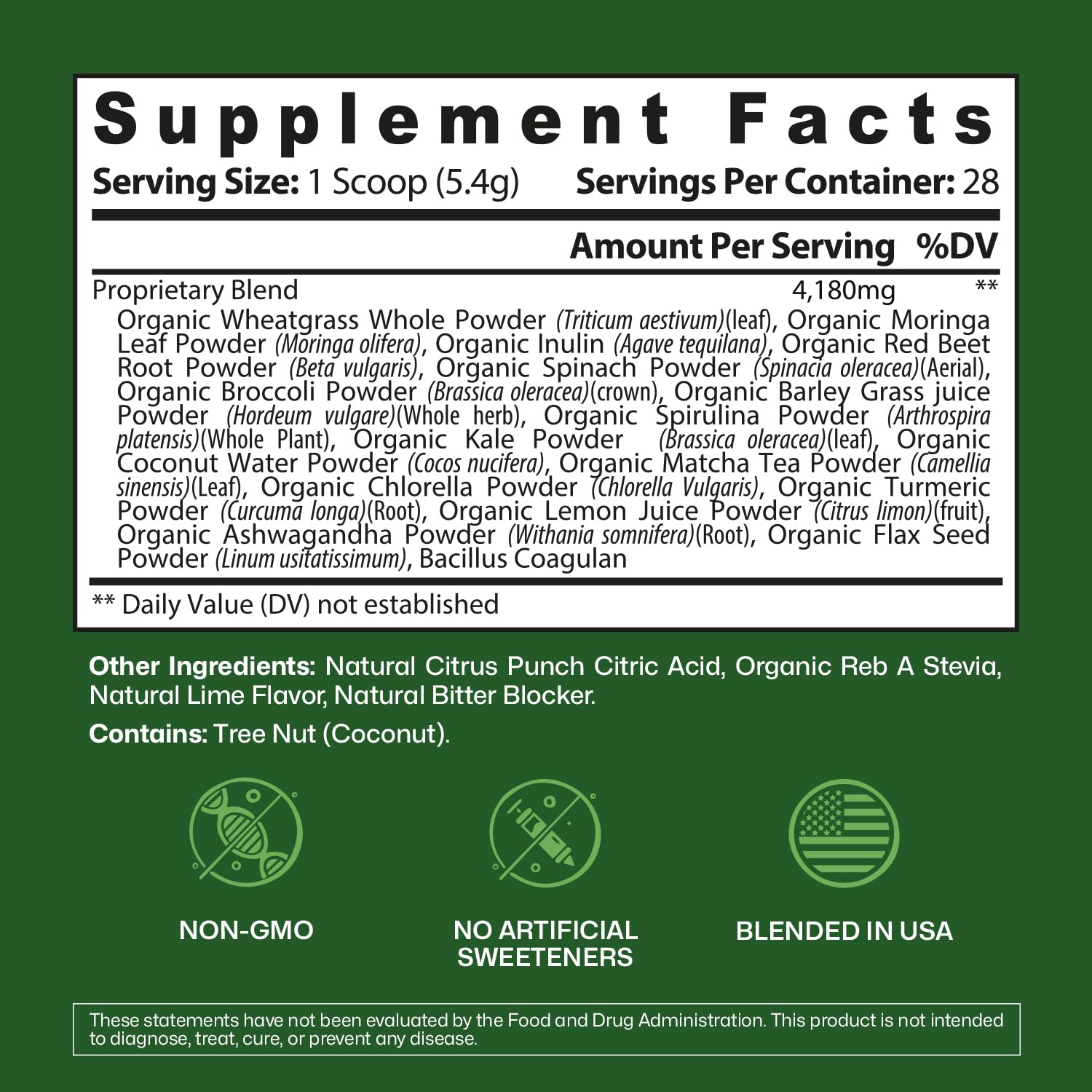 ColonBroom coconut water powder for hydration and electrolyte balance.
