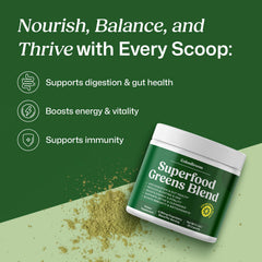 ColonBroom Greens powder dissolving in a glass for a vibrant hydration upgrade.