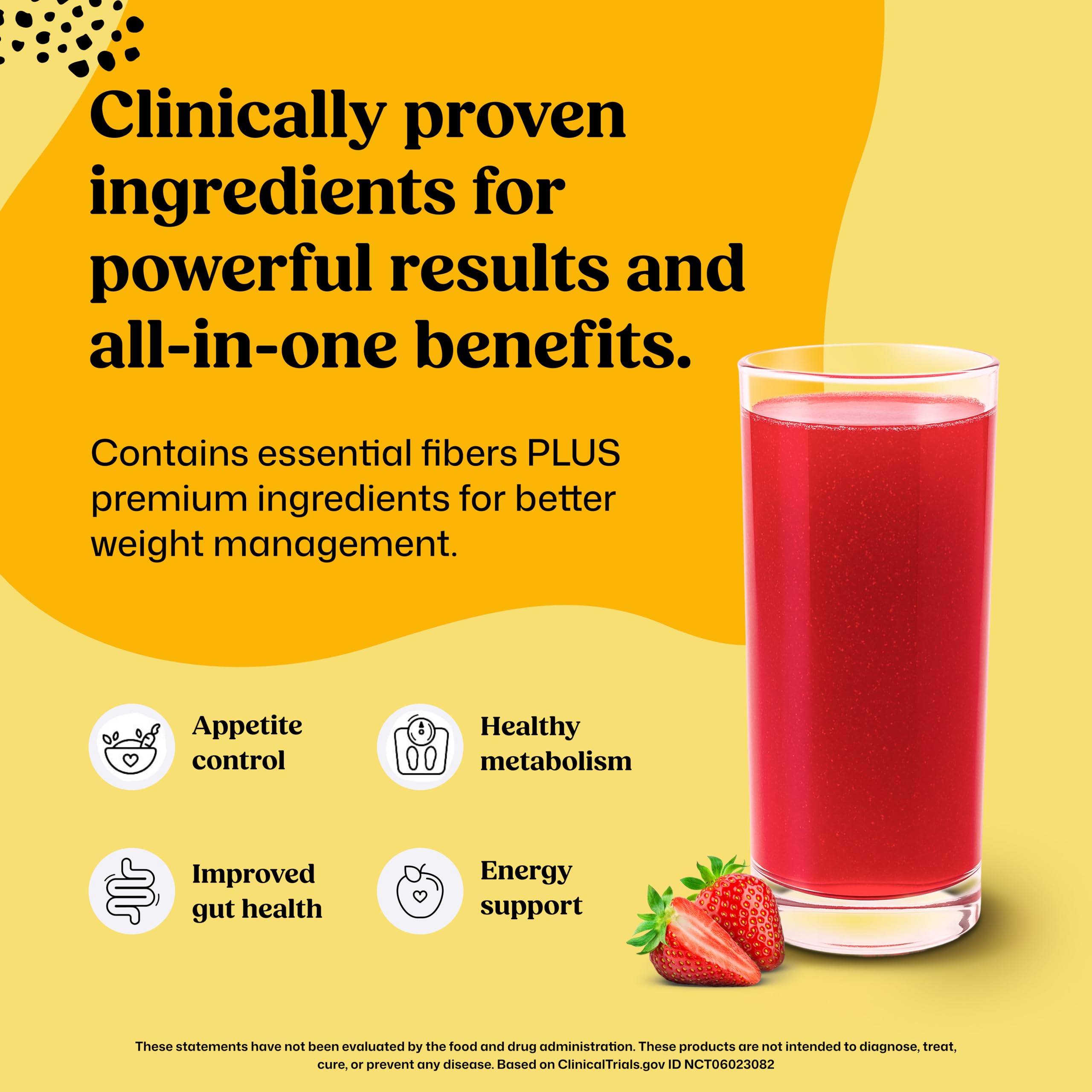 ColonBroom strawberry drink in a glass emphasizes refreshing daily use.