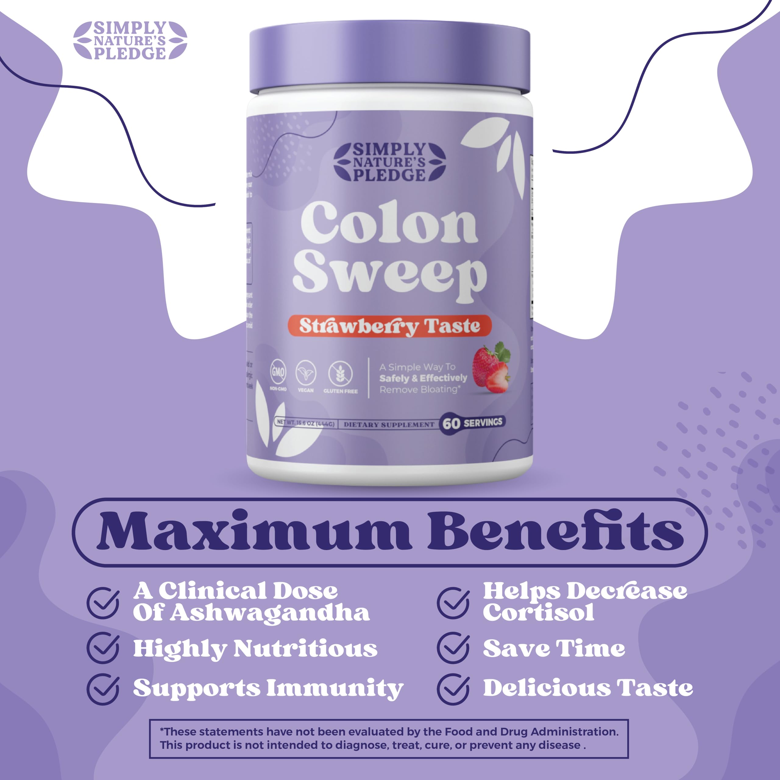 Colonsweep probiotic blend bottle highlighting gut-friendly bacteria support.