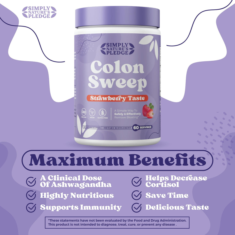 Colonsweep probiotic blend bottle highlighting gut-friendly bacteria support.