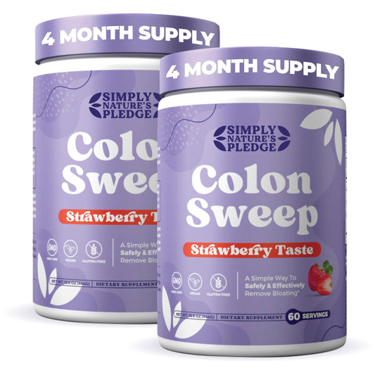 ColonSweep psyllium husk powder bottle for fiber support and gut health