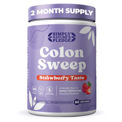 Colonsweep psyllium powder container shown for daily fiber support and gentle cleansing.