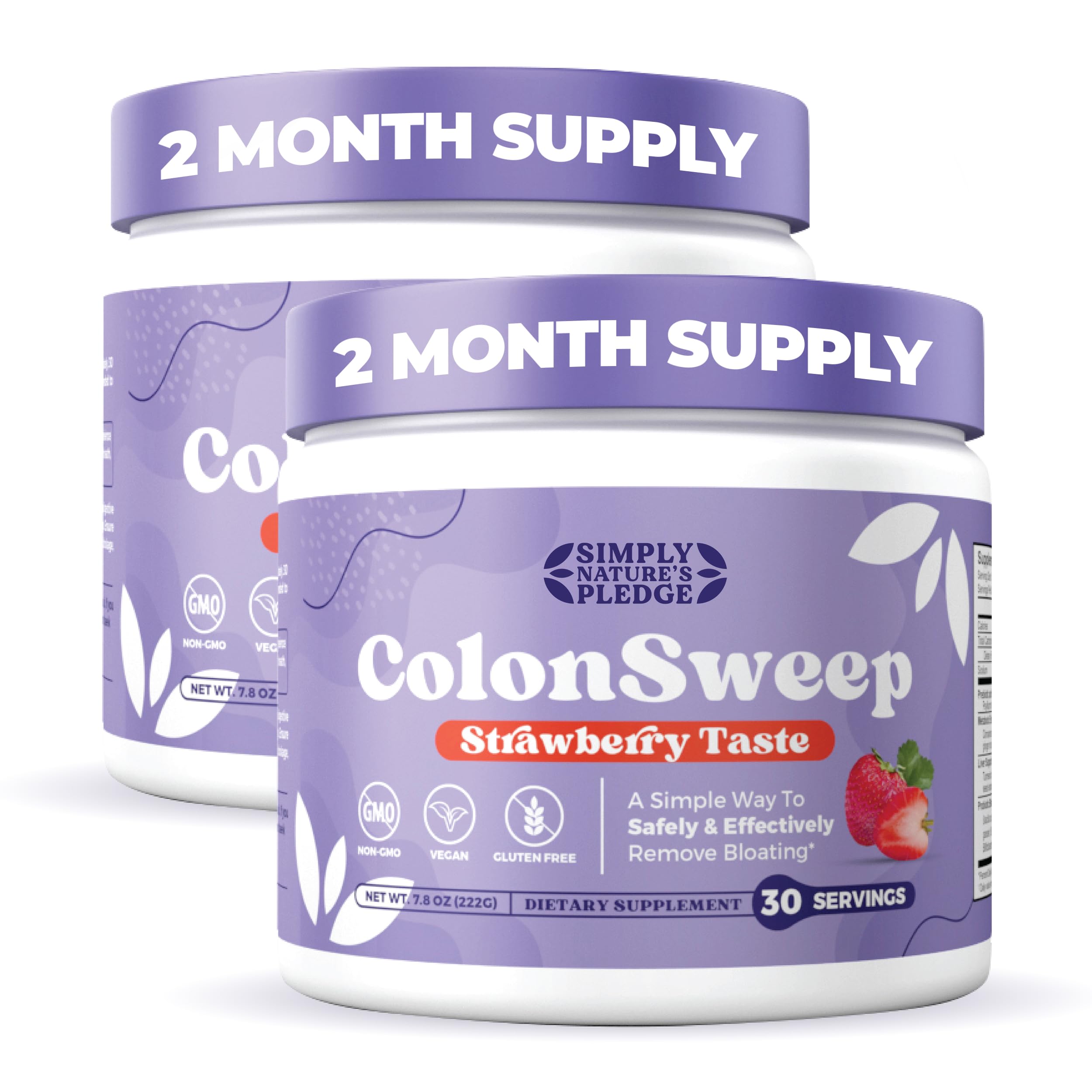 ColonSweep strawberry flavored shake powder ready to mix for daily gut comfort