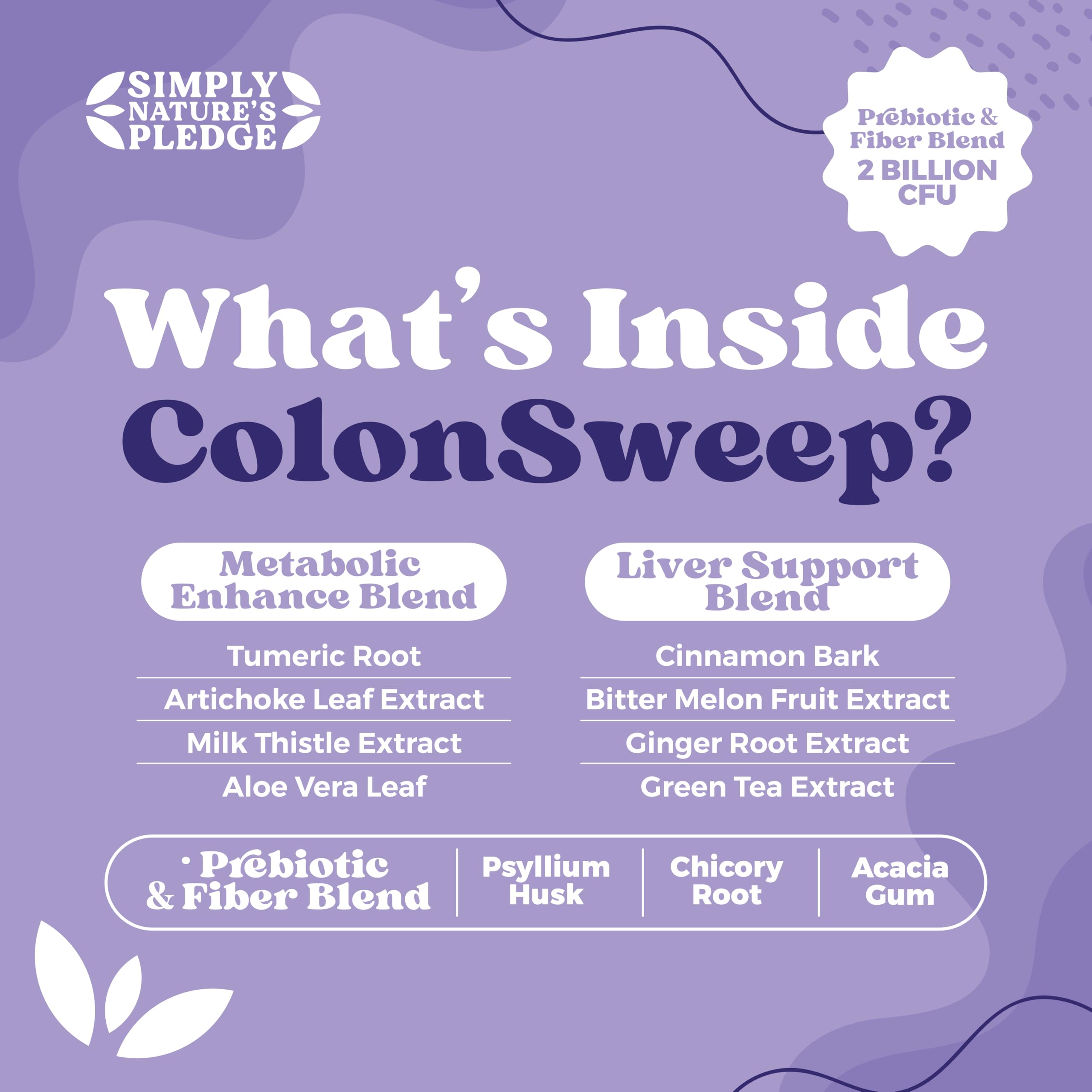 ColonSweep sugar-free digestive supplement packaging shows a sugar-free option.