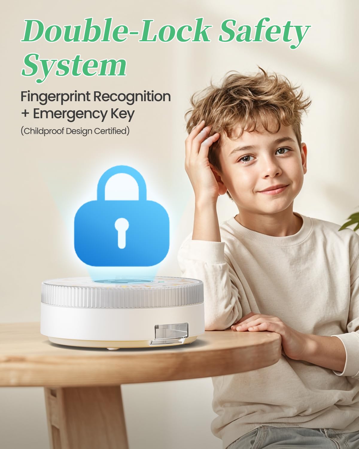 COLORWING 2025 fingerprint lock demonstrates secure medication access.