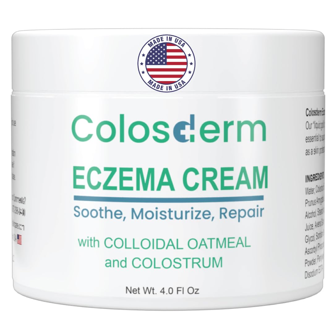 Colosderm eczema cream tube packaging for daily use on sensitive skin.