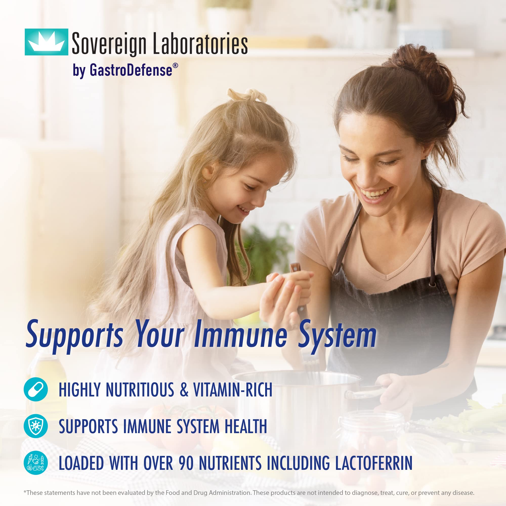 Colostrum-LD capsules pouring view illustrating simple daily dosing.