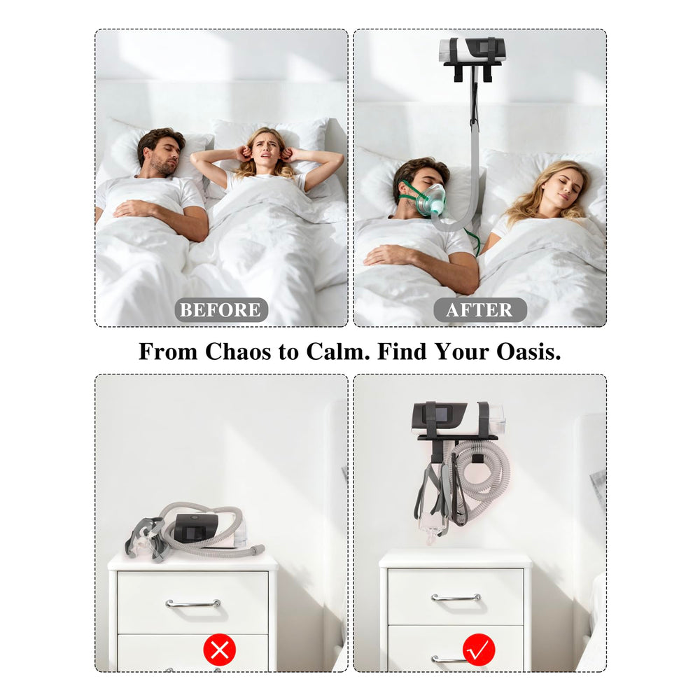 Comeacross CPAP Supplies Stand on bedside, freeing surface space