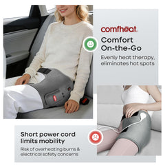 Comfheat adjustable strap hip pad fitting a wide range of waists securely.